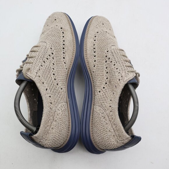 Cole Haan Originalgrand Oxford Men\'s 9 M Khaki Birch Wingtip Stitchlite C31069